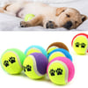 Çarşı Point®  3lü Renkli Desenli Tenis Topu Kedi Köpek Oyuncağı