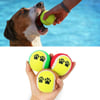 Çarşı Point®  3lü Renkli Desenli Tenis Topu Kedi Köpek Oyuncağı