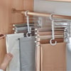 Çarşı Point®  Hareketli Dolap İçi Pantolon Kravat Şal Askı Sistemi Düzenleyici Katmanlı Askılık Organizer