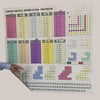 Çarşı Point® 100x100cm Statik Kağıt Renkli Çarpım Tablosu