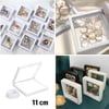 Çarşı Point® 11x11cm Standlı 3D Takı Ziynet Hatıra Koleksiyon Saklama Kutusu Şeffaf Film Çerçevesi