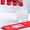 Çarşı Point® 12li Kapaklı Yapışmaz Silikon Tabanlı Plastik Küp Buz Kalıbı