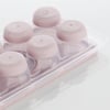 Çarşı Point® 12li Kapaklı Yapışmaz Silikon Tabanlı Plastik Küp Buz Kalıbı