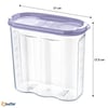 Çarşı Point® 2 Kapaklı Ölçekli Erzak Kuru Gıda Saklama Kutusu Kabı - 1,7 Litre - SA935