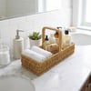Çarşı Point® 3 Bölmeli Plastik Rattan Düzenleyici–Saplı Masaüstü Organizer, Mutfak Kaşık Çatal Sepeti, Banyo & Ofis Çok Amaçlı Sunum Standı