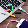 Çarşı Point® 4lü Apple, Android Şaj Kablosu Koruyucu Silikon Spiral Yay Aparat