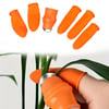 Çarşı Point® 5 Parça Pratik Parmak Koruyucu 1 Parça Baş Parmak Bıçaklı Eldiven Sebze Meyve Soyucu Kesme Ayıklayıcı Silikon Set