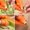 Çarşı Point® 5 Parça Pratik Parmak Koruyucu 1 Parça Baş Parmak Bıçaklı Eldiven Sebze Meyve Soyucu Kesme Ayıklayıcı Silikon Set