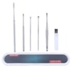 Çarşı Point® 6 Parça Paslanmaz Çelik Kulak Balmumu Toplayıcı Çıkarıcı Temizleyici Bakımı Çubuk Seti