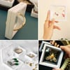 Çarşı Point® 7x7 cm Standlı 3D Takı Ziynet Hatıra Koleksiyon Saklama Kutusu Şeffaf Film Çerçevesi