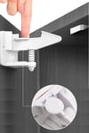 Çarşı Point® Bebek Çocuk Güvenliği Korumalı Yapışkan Çekmece ve Dolap İçin Tutucu Gizli Güvenlik Kilidi