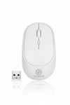 Çarşı Point® Beyaz Renkli Ergonomik Sessiz Kablosuz Mouse – USB Alıcılı, Ofis ve Oyun İçin Konforlu Bilgisayar Faresi MS6310