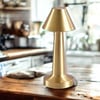 Çarşı Point® Çatı Model Gold Renk Şarjlı Dokunmatik 3 Renkli LED Masa Lambası