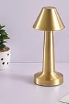 Çarşı Point® Çatı Model Gold Renk Şarjlı Dokunmatik 3 Renkli LED Masa Lambası