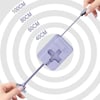 Çarşı Point® Cep Tipi Telefon Tutuculu Makaralı Uzayıp Kısalabilen 3'ü 1 Arada USB Şarj Kablosu