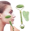 Çarşı Point® Çift Taraflı 2li Cilt Yüz Masaj Aleti Jade Roller Yeşim  Taşı Seti