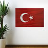 Çarşı Point® Dalgalanma Efektli Manyetik Duvar Stickerı Türk Bayrağı 75 x 50 cm