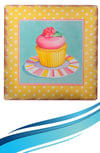 Çarşı Point® Decotown Duvar Panosu 40*40 Cup Cake Muffin Motifli Duvar Süsü