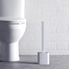 Çarşı Point® Duvara Monte Edilebilir Kapaklı Askılı Klozet Yumuşak Silikon Başlıklı Tuvalet Fırçası Seti