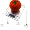 Çarşı Point® Elektronik 3 kg Kapasiteli Dijital Hassas Kantar Mutfak Tartısı Terazi