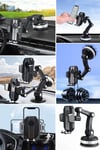 Çarşı Point® Jel Vantuzlu Cama Takılabilen Güçlü 360 Derece Dönebilen Ayarlanabilir Araç Içi Vantuzlu Telefon Tutucu