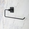 Çarşı Point® Kendiliğinden Yapışkanlı Siyah Paslanmaz Metal Rulo Havluluk Aparat