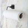 Çarşı Point® Kendiliğinden Yapışkanlı Siyah Paslanmaz Metal Rulo Havluluk Aparat