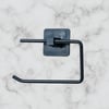 Çarşı Point® Kendiliğinden Yapışkanlı Siyah Paslanmaz Metal Kapaksız Tuvalet Kağıtlığı Aparatı