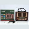 Çarşı Point® Küçük Mini Boy Retro Ahşap Tasarım Bluetooth Hoparlörlü Radyo – FM/AM Destekli, Şarjlı ve Taşınabilir Radyo NS-8108