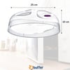 Çarşı Point® Mikrodalga Fırın Koruyucu Sızdırmaz Gıda Koruyucu Dayanıklı Yiyecek Isıtma Kapağı