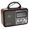 Çarşı Point® Orta Boy Retro, Nostaljik, Ahşap Tasarım Bluetooth Hoparlörlü, Şarjlı, Taşınabilir FM/AM Destekli Radyo NS-8897