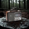 Çarşı Point® Orta Boy Retro, Nostaljik, Ahşap Tasarım Bluetooth Hoparlörlü, Şarjlı, Taşınabilir FM/AM Destekli Radyo NS-8897