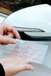 Çarşı Point® Oto Darbe Koruyucu Şeffaf Kendiliğinden Yapışkanlı Bantlar 4 Adet