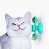 Çarşı Point® Pet Malzemeleri Vantuzlu Fırıldak Toplu Dönen Şeffaf Depo Tasarım İnteraktif Kedi Oyuncağı