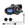 Çarşı Point® Q58 Motorsikletler İçin Fener Özellikli SD Kart Bölümlü LCD Ekranlı Kablosuz Bluetooth Kulaklıklı – Suya Dayanıklı Kask Kulaklığı