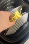Çarşı Point® Renkli Isıya Dayanıklı Yıkanılabilir Silikon Fırın  Airfryer Kare Model Pişirme Matı 20 cm
