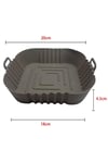 Çarşı Point® Renkli Isıya Dayanıklı Yıkanılabilir Silikon Fırın Ve Airfryer Kare Model Pişirme Matı 20 Cm