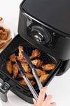 Çarşı Point® Siyah Isıya Dayanıklı Yıkanılabilir Silikon Fırın Ve Airfryer Yuvarlak Model Pişirme Matı 20 Cm