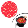 Çarşı Point® Siyah Isıya Dayanıklı Yıkanılabilir Silikon Fırın Ve Airfryer Yuvarlak Model Pişirme Matı 20 Cm