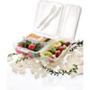 Çarşı Point® Takeaway Ergonomik Asorti Çatal Bıçaklı Pratik Yoğurt Saklama Kabı
