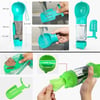 Çarşı Point® Taşınabilir Hazneli Mama Kaplı ,Kaka Poşetli Kedi,Köpek Suluğu-300ml