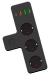 Çarşı Point® Termal Akım Korumalı 3 Adet Soket,3 Adet USB ve 1 Adet Type-C Girişli 20w Priz Model 3397
