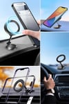 Çarşı Point® Tüm Telefonlarla Uyumlu Manyetik Araç Telefonu Tutacağı Katlanır 360 Derece Dönen Telefon Standı