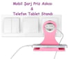 Çarşı Point® Universal Mobil Şarj Priz Askısı ve Telefon Tablet  Tutucu Stand