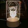 Çarşı Point® USB Kablolu Işıklı Kendiliğinden Beyaz Kalemli-Silgili Kreatif 3D Görselleştirme LED Lambası