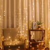 Çarşı Point® Uzaktan Kumandalı LED Perdeye Takılabilen Kancalı Işık Usb 3x3 Metre Peri Perde LED