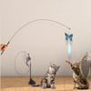 Çarşı Point® Vantuzlu Tüylü Zilli Olta Kedi Oyuncağı 2 Oltalı