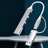 Çarşı Point4 Port'lu Bağlantı İstasyonu Ultra İnce USB Bölücü TYPE-C tipi Çoklu Arayüz Adaptörü Multi Usb Çoklayıcı