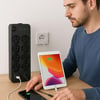 Çarşı PointAkım Korumalı Termal Uzatma Kablosu – 10 Priz, 2 USB ve 2 Type-C Girişli, Güçlü Çoklu Priz