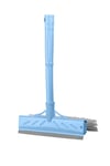 Çarşı PointÇok Amaçlı 22 Cm Fırçalı ve Silikon Çekçekli Ev Araba Cam Temizleyici Fırça
